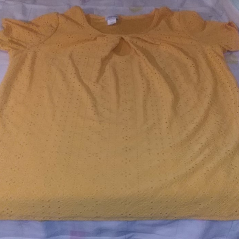 One More Thyme eyelet blouse